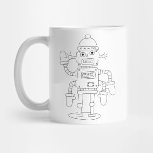 White Robot Mug